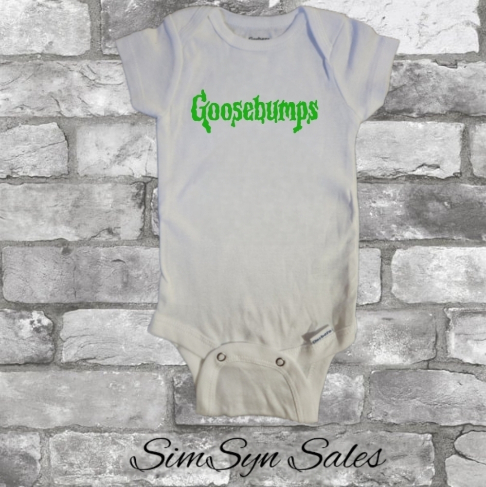 Goosebumps Unisex Baby Band Onesie Onepiece Bodysuit 0-3 Months Brand New